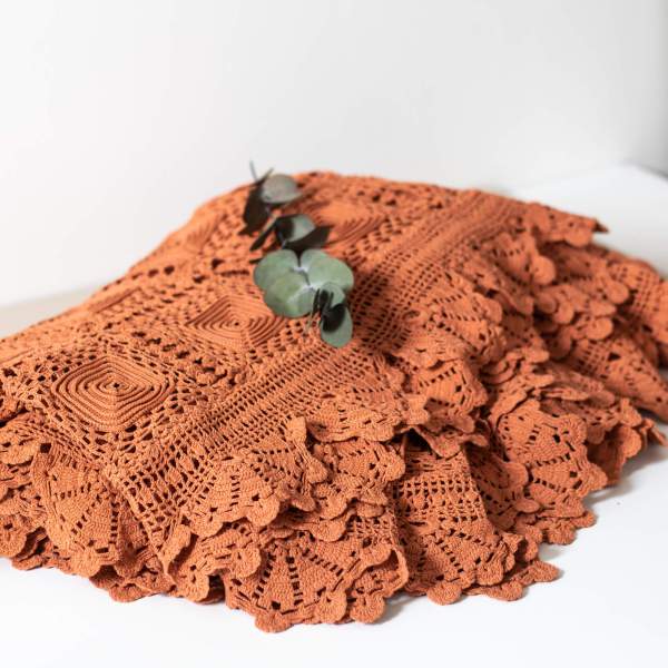 Plaid en crochet vintage Trendy Little